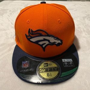 Denver Broncos hat/lid, NWT size 6 5/8